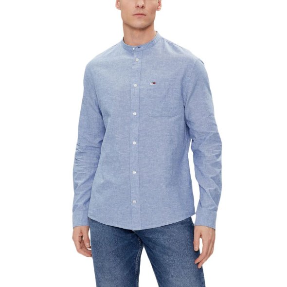 Tommy Hilfiger Tjm Reg Mao Linen Blend Shirt DM0DM18964 C6C Charmed