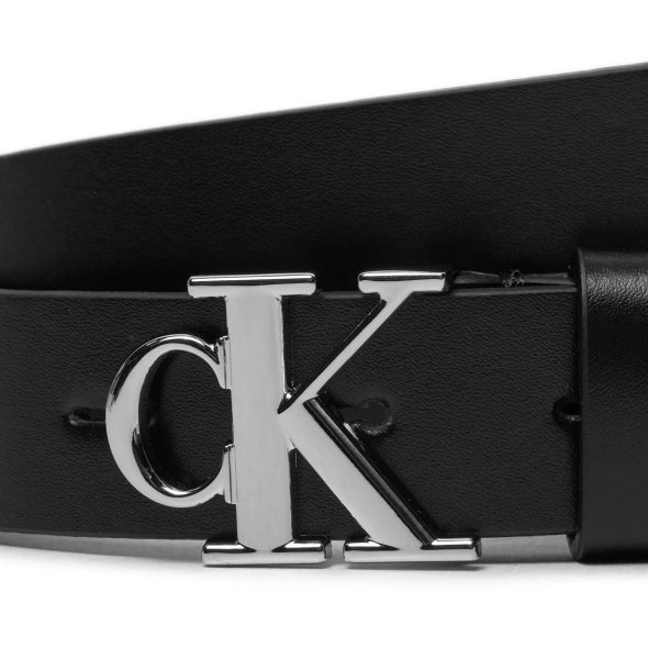 Calvin Klein Γυναικεία Ζώνη Round Mono Plaque Lthr Belt 25mm Κ60Κ612271 ΒΕΗ Black