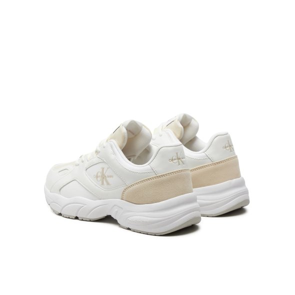 Calvin Klein Sneaker Retro Tennis Low Lace Mix ML YW0YW01528 0F8 Λευκό