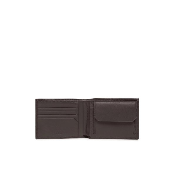 Calvin Klein Ανδρικό Πορτοφόλι Warmth Bifold 5cc W/ Coin K50K507896 BAW Dark Brown