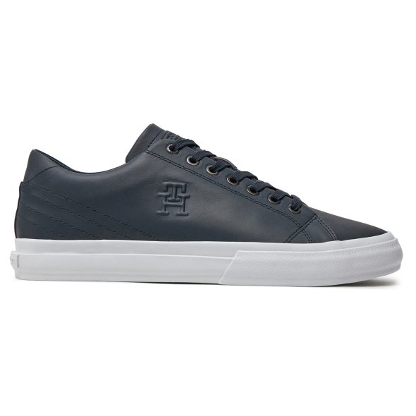 Tommy Hilfiger Ανδρικό Δερμάτινο Sneaker Hi Vulc Street Low FM0FM05111 DW5 Μπλε