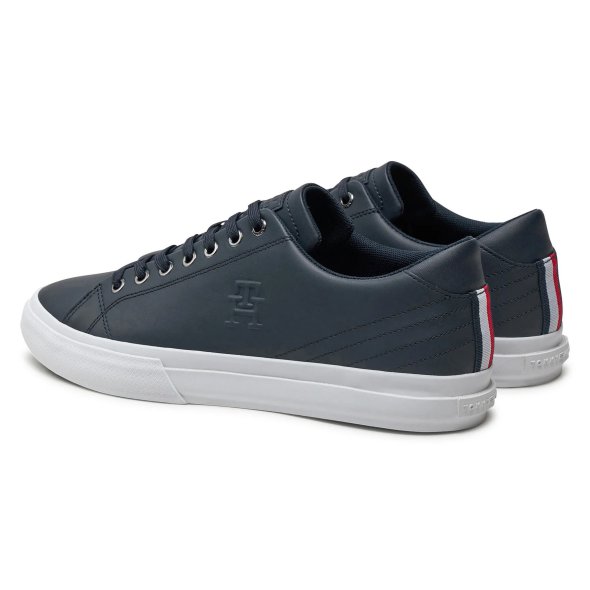 Tommy Hilfiger Ανδρικό Δερμάτινο Sneaker Hi Vulc Street Low FM0FM05111 DW5 Μπλε