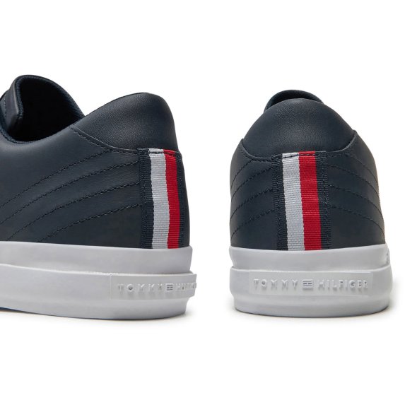 Tommy Hilfiger Ανδρικό Δερμάτινο Sneaker Hi Vulc Street Low FM0FM05111 DW5 Μπλε