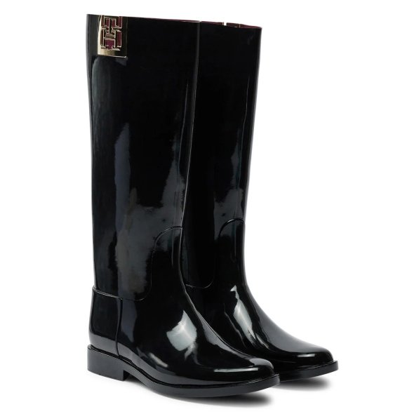 Tommy Hilfiger Γυναικεία Γαλότσα TH High Rainboot FW0FW07959 BDS Μαύρο