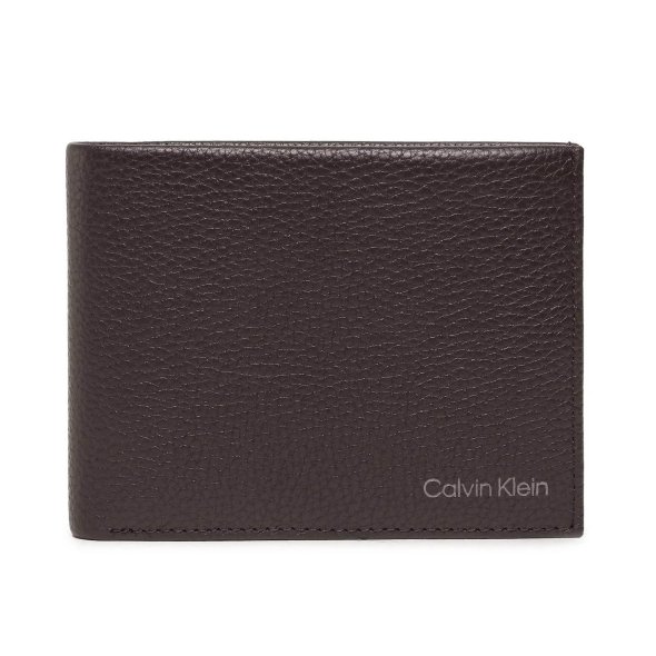 Calvin Klein Ανδρικό Πορτοφόλι Warmth Bifold 5cc W/ Coin K50K507896 BAW Dark Brown