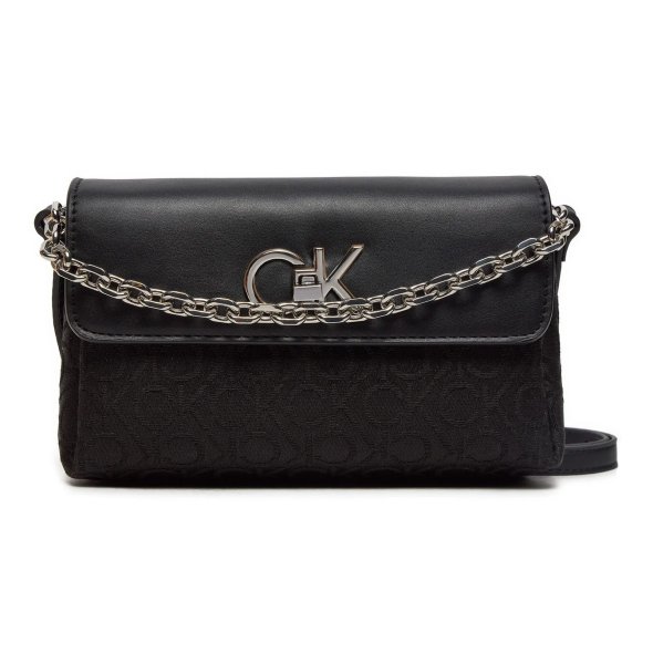 Calvin Klein Γυναικεία Τσάντα Re-Lock Mini Crossbody Bag JCQ K60K612642 0GK Black