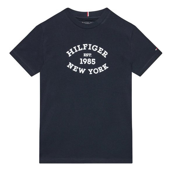 Tommy Hilfiger Monotype Flock Regular Tee KB0KB08658 DW5 Σκούρο Μπλε