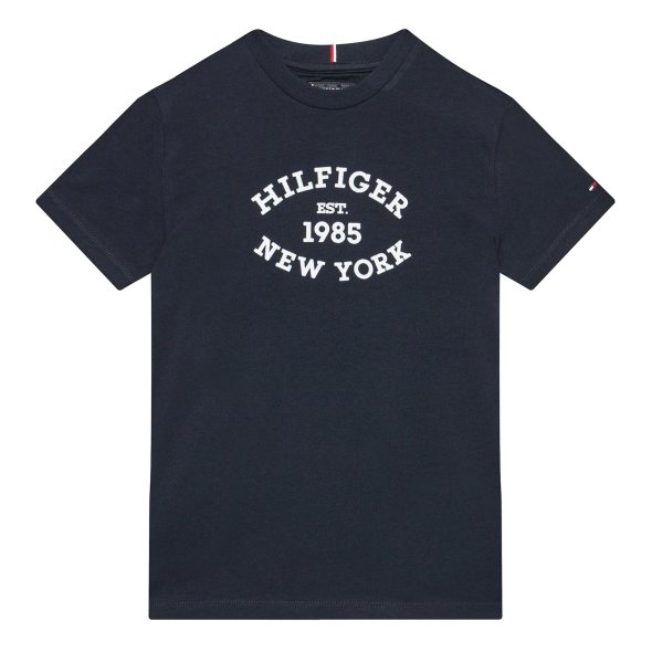 Tommy Hilfiger Monotype Flock Regular Tee KB0KB08658s DW5 Σκούρο Μπλε