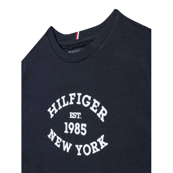 Tommy Hilfiger Monotype Flock Regular Tee KB0KB08658s DW5 Σκούρο Μπλε