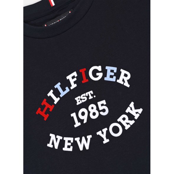 Tommy Hilfiger Monotype Flock Regular Tee KB0KB08659 DW5 Σκούρο Μπλε