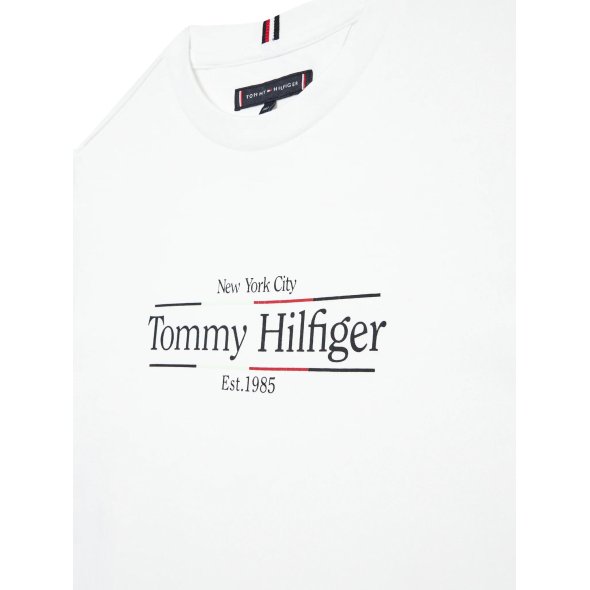 Tommy Hilfiger Kids Icon Print Regular Tee KB0KB09158 YBR Λευκό