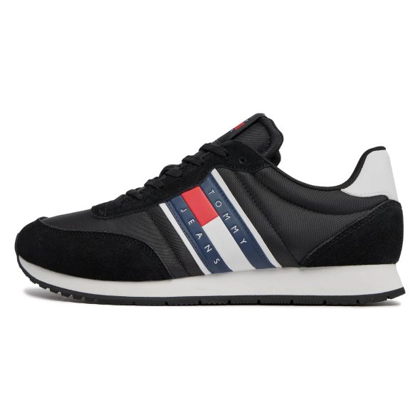 Tommy Hilfiger Jeans Ανδρικό Sneaker Tjm Runner EM0EM01351 BDS Μαύρο