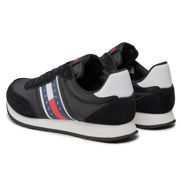 Tommy Hilfiger Jeans Ανδρικό Sneaker Tjm Runner EM0EM01351 BDS Μαύρο