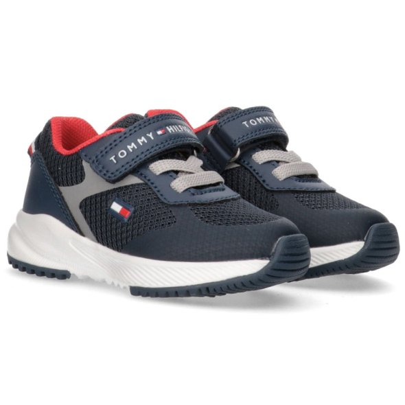 Tommy Hilfiger Παιδικό Sneaker T1B9-33666-1756 X079 Blue/Grey