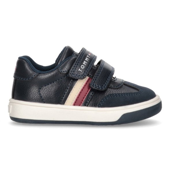 Tommy Hilfiger Stripes Low Cut Velcro Sneaker T1X9-33624-1269 800 Μπλε