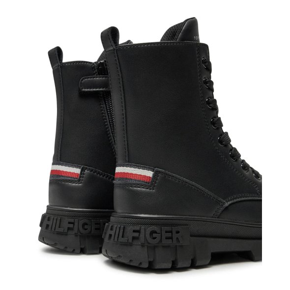 Tommy Hilfiger Lace-Up Bootie T3A5-33600-1351 999 Μαύρο