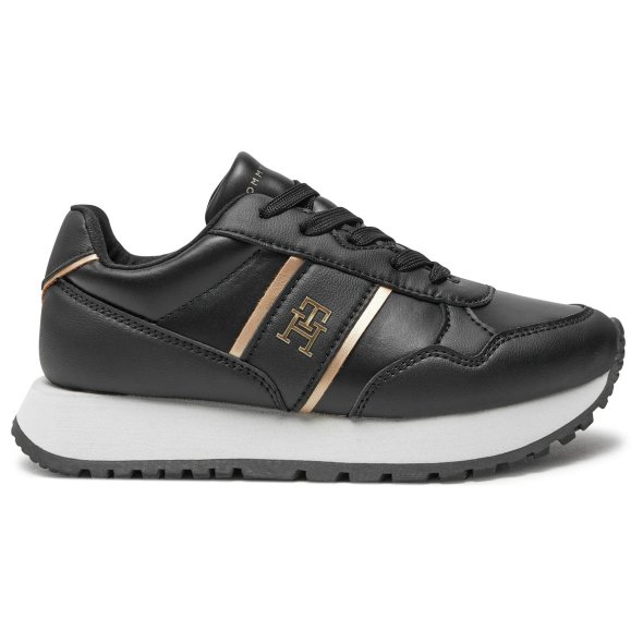 Tommy Hilfiger Lace Up Sneaker T3A9-33548-1695 X208 Black/Platinum