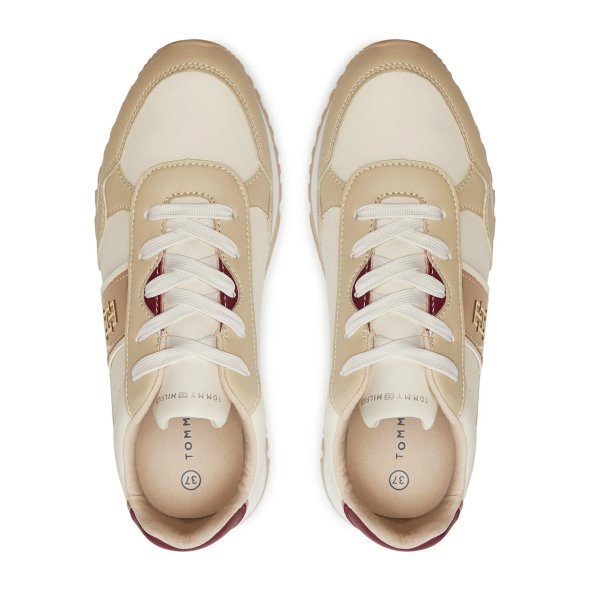 Tommy Hilfiger Lace Up Sneaker T3A9-33548-1695 B057 Beige/Off White