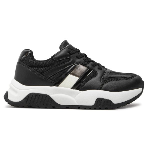Tommy Hilfiger Low Cut Lace-Up Sneaker T3A9-33550-1697 X399 Black/Silver