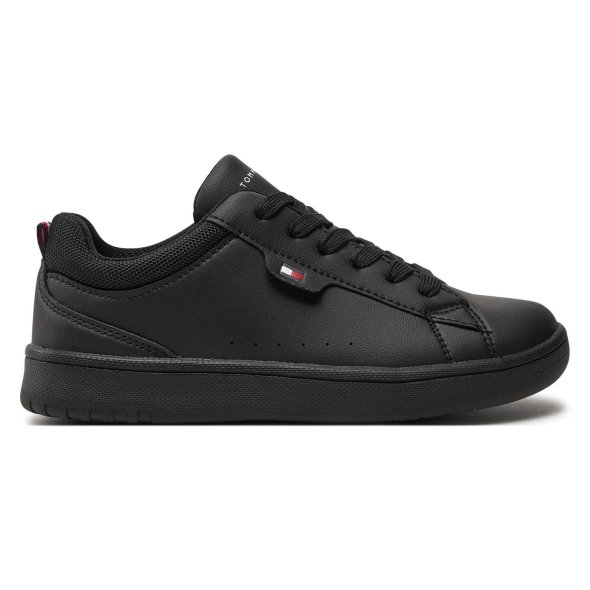 Tommy Hilfiger Low Cut Lace-Up Sneaker T3X9-33646-1452 999 Μαύρο