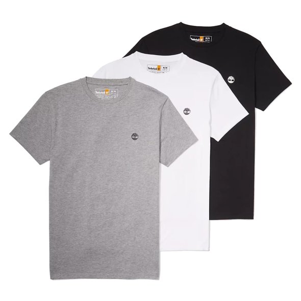 Timberland Σετ 3 Ανδρικά T-Shirt A6GH1 959 Multi