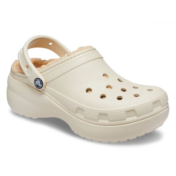 Crocs Classic Platform Lined Clog W 207938 2Y2 Bone