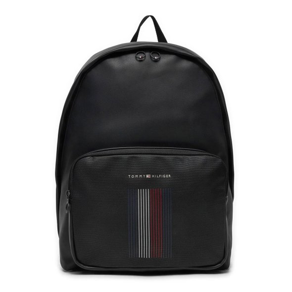 Tommy Hilfiger Ανδρικό Th Foundation Dome Backpack AM0AM12598 BDS Μαύρο