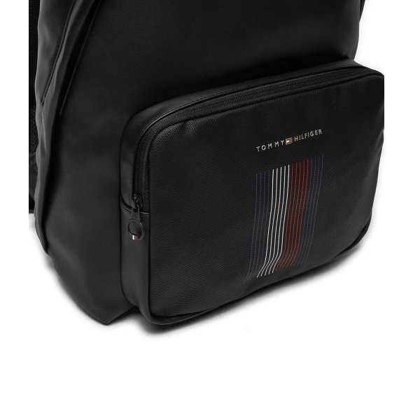 Tommy Hilfiger Ανδρικό Th Foundation Dome Backpack AM0AM12598 BDS Μαύρο