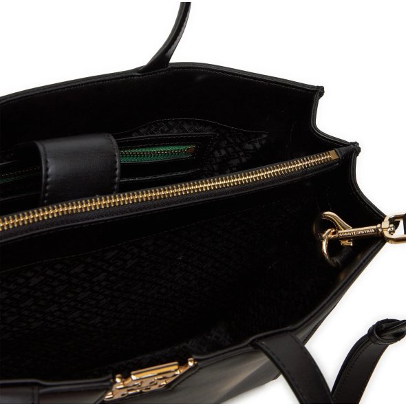 Tommy Hilfiger Γυναικεία Τσάντα Reset Satchel AW0AW16296 BDS Μαύρο