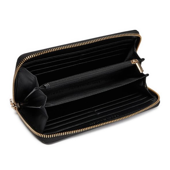 Tommy Hilfiger Μεγάλο Πορτοφόλι Γυναικείο Chic Lrg Za AW0AW16326 BDS Μαύρο