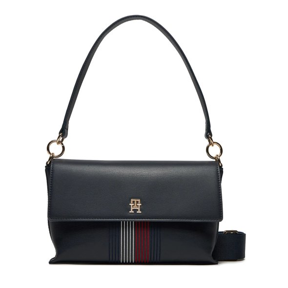 Tommy Hilfiger Γυναικεία Τσάντα Distinct Shoulder Bag Corp AW0AW16795 DW6 Μπλε