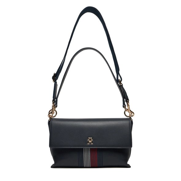 Tommy Hilfiger Γυναικεία Τσάντα Distinct Shoulder Bag Corp AW0AW16795 DW6 Μπλε