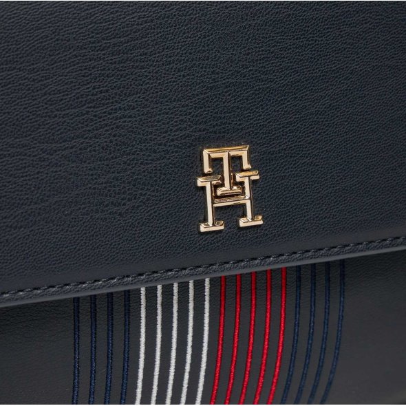 Tommy Hilfiger Γυναικεία Τσάντα Distinct Shoulder Bag Corp AW0AW16795 DW6 Μπλε