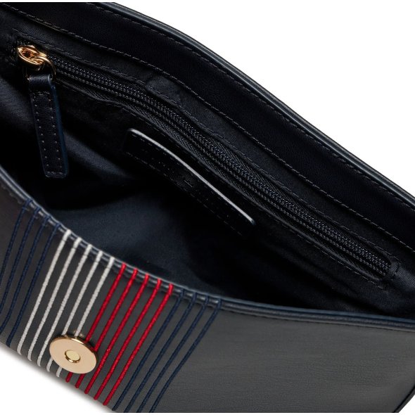 Tommy Hilfiger Γυναικεία Τσάντα Distinct Shoulder Bag Corp AW0AW16795 DW6 Μπλε