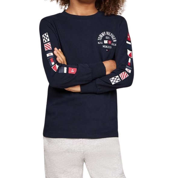 Tommy Hilfiger Kids Μπλούζα Για Αγόρια KB0KB09384 DW5 Μπλε