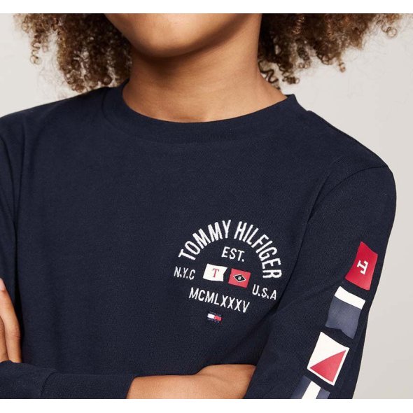 Tommy Hilfiger Kids Μπλούζα Για Αγόρια KB0KB09384 DW5 Μπλε