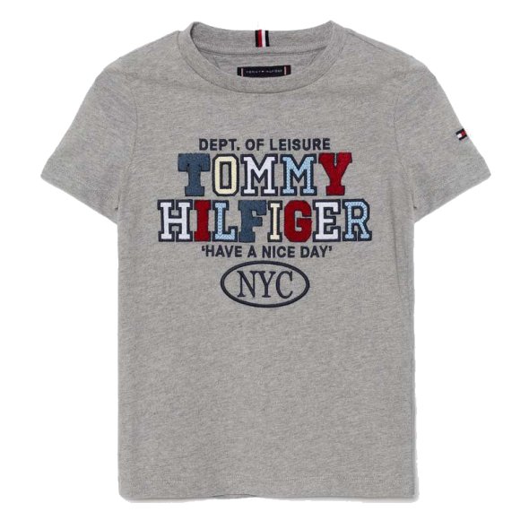 Tommy Hilfiger Kids Παιδικό T-Shirt KB0KB08664 PX9 Γκρι