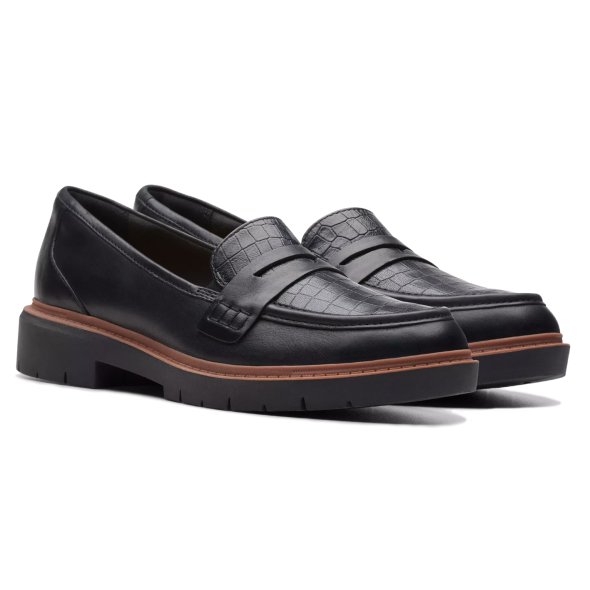 Clarks Γυναικείο Loafer Westlynn Ayla 26174452 Black Leather