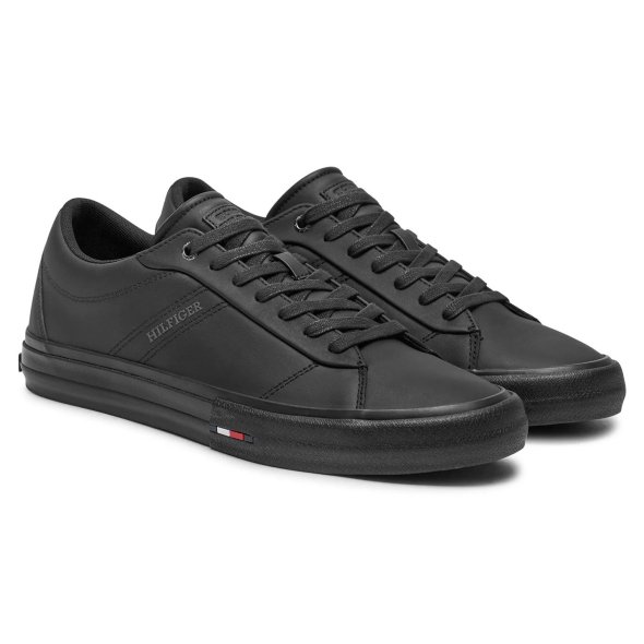 Tommy Hilfiger Th Vulc Street Leather Sneaker FM0FM05201 BDS Μαύρο