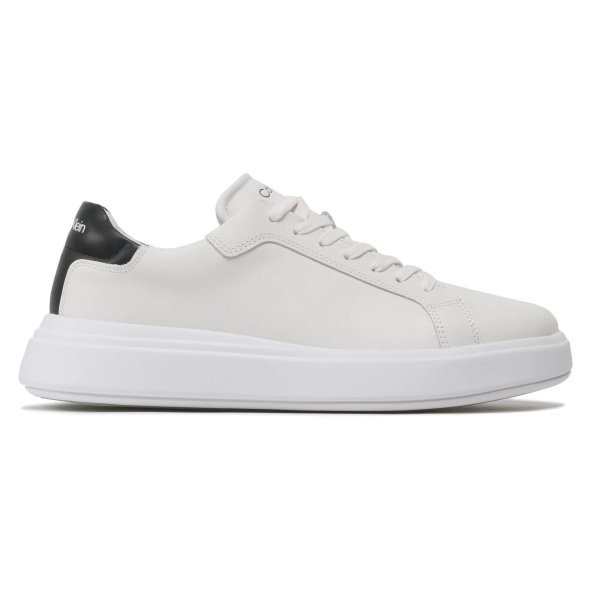 Calvin Klein Low Top Lace Up Lth HM0HM01016 0K9 White/Black