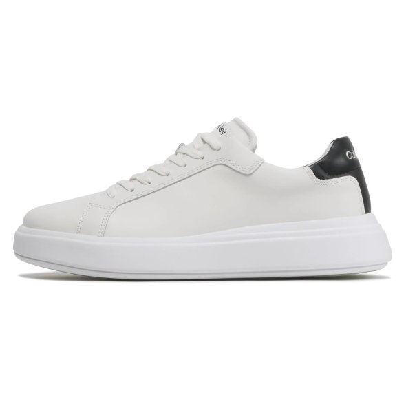 Calvin Klein Low Top Lace Up Lth HM0HM01016 0K9 White/Black