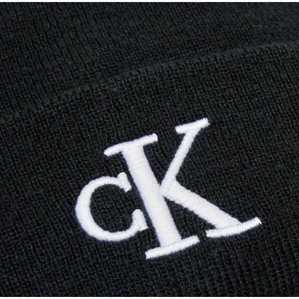 Calvin Klein Σκουφάκι Monogram Embro Beanie K50K512145 BEH Μαύρο