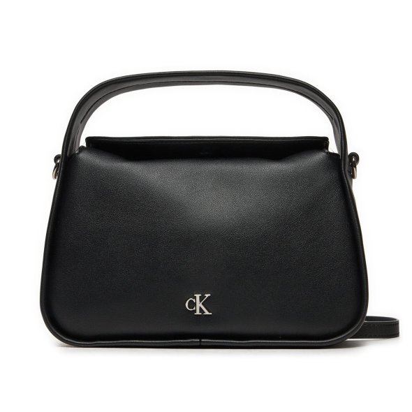 Calvin Klein Τσάντα Metal Mono Mini Block20 W/Flap K60K612246 BEH Μαύρο