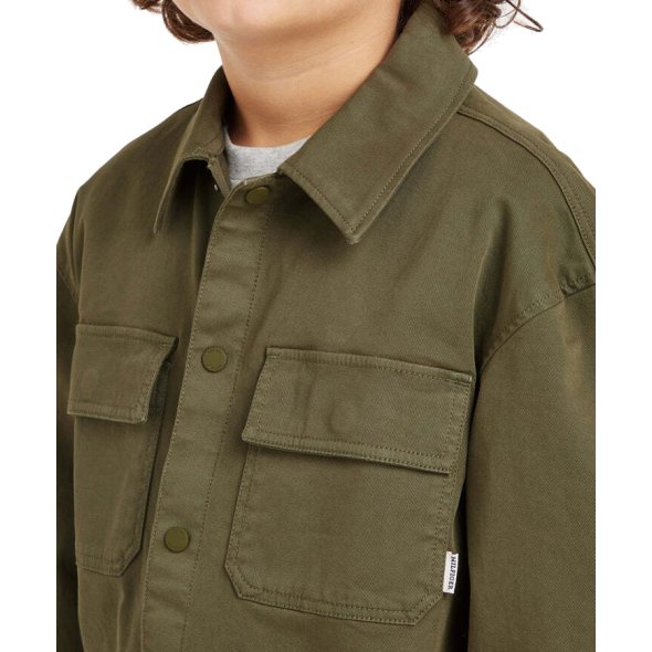 Tommy Hilfiger Kids Παιδικό Πουκάμισο KB0KB09079 MSH Utility Olive