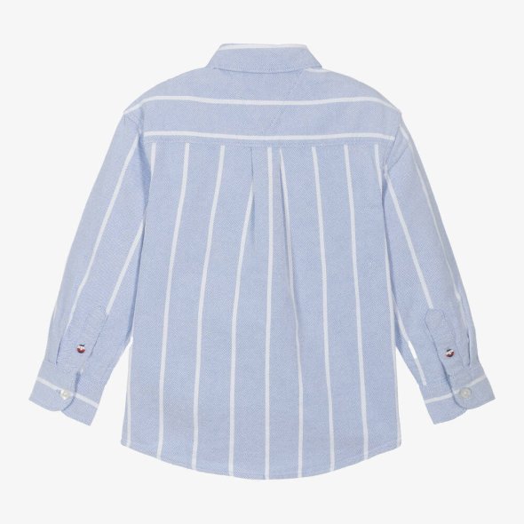 Tommy Hilfiger Kids Monotype Stripes Shirt KB0KB09081 C1Z Γαλάζιο