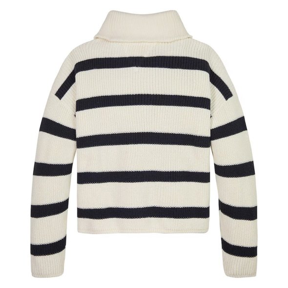 Tommy Hilfiger Kids Stripe Half Zip Sweater KG0KG08134 0A8 Μπεζ