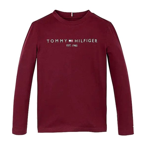 Tommy Hilfiger U Essential Tee L/S KS0KS00202 VLP Μπορντώ