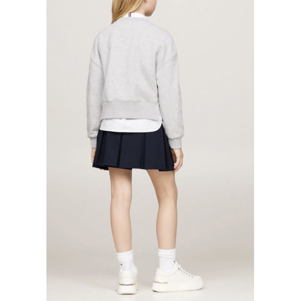 Tommy Hilfiger Kids Παιδικό Φούτερ Για Κορίτσια KG0KG08038 P1A Γκρι