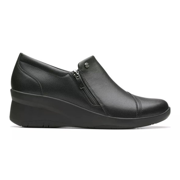 Clarks Γυναικείο Κλασικό Παπούτσι Suttyn Zip 26180145 Μαύρο