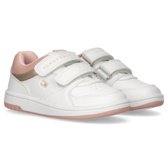 Tommy Hilfiger Kids Low Cut Velcro Sneaker T1A9-33520-1351 X134 Λευκό